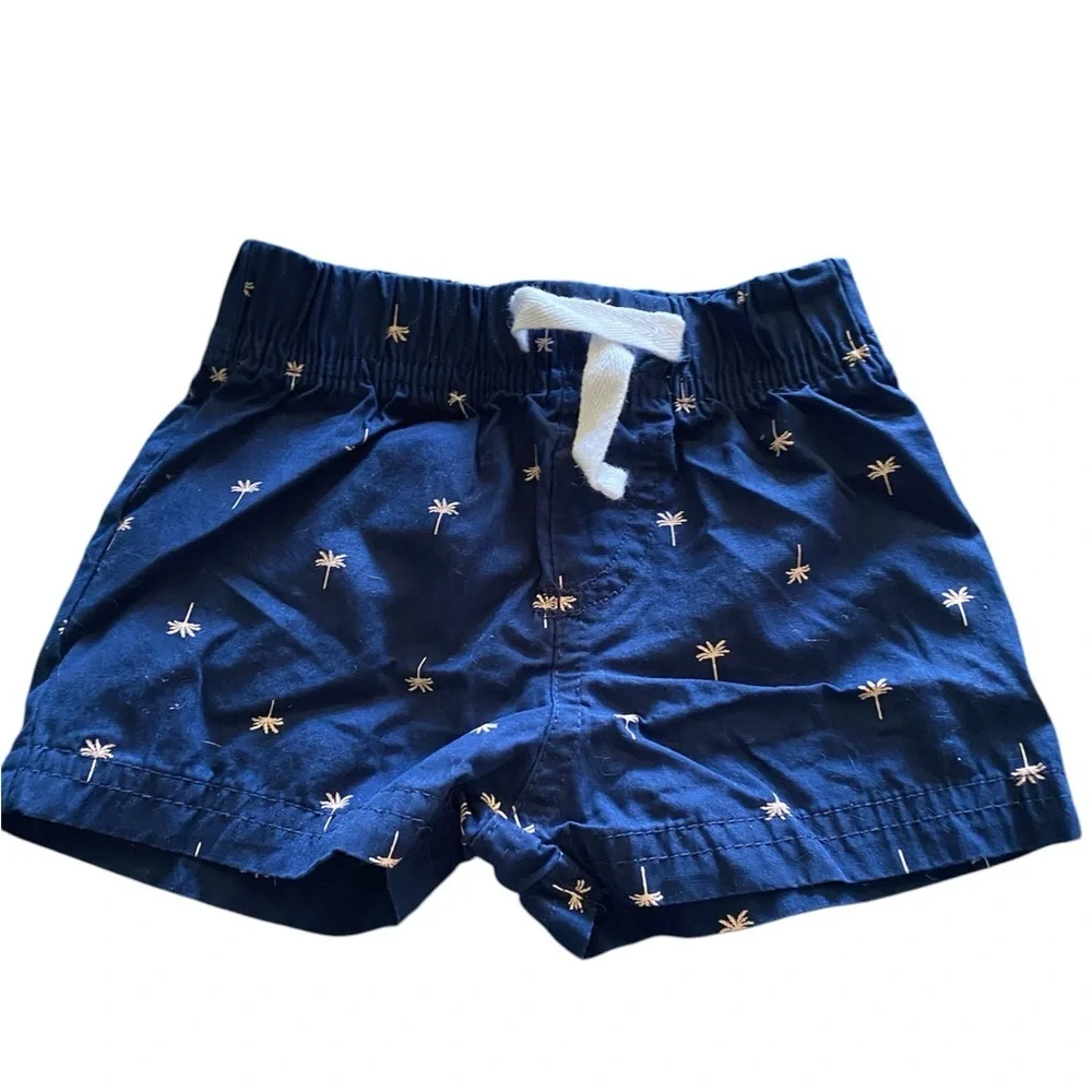 Carter's Blue and White Shark Print Shorts